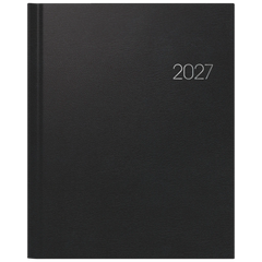 Buchkalender Mod. Manager Wt 7 weektimer 2027 | 210×260 mm, Kunststoff, schwarz