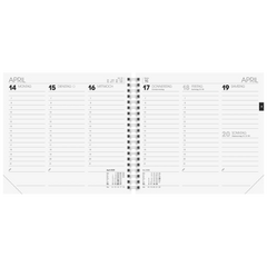 Buchkalender Mod. 762 2026 | 162×150 mm, Kunststoff, schwarz