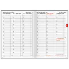 Buchkalender Mod. 763 '25 | A4, Kunststoff, vulkanschwarz