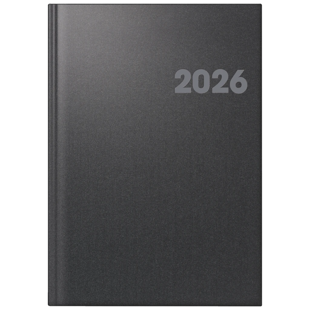 Buchkalender Mod. 763 2026 | A4, Kunststoff, vulkanschwarz
