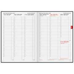 Buchkalender Mod. 763 2026 | A4, Kunststoff, vulkanschwarz
