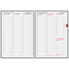 Buchkalender Mod. 763 2026 | A4, Kunststoff, vulkanschwarz
