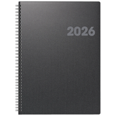 Buchkalender Mod. 763 2026 | A4, Kunststoff, vulkanschwarz