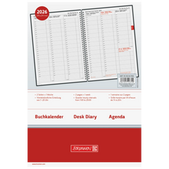 Buchkalender Mod. 763 2026 | A4, Kunststoff, vulkanschwarz