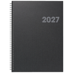 Buchkalender Mod. 763 2027 | A4, Kunststoff, vulkanschwarz