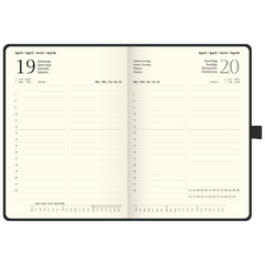 Buchkalender Kompagnon Mod. 764 66 '26 | A5, Kunststoff, schwarz