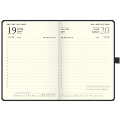 Buchkalender Kompagnon Mod. 764 66 2027 | A5, Kunststoff, schwarz