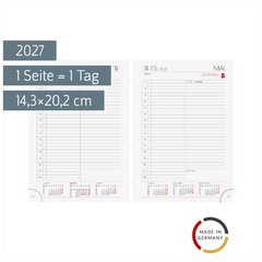 Tages-Ersatzkalendarium Mod. 765 2027 | 14,3×20,2 cm