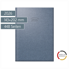 Buchkalender Mod. 765 2026 | A5, Kunststoff, cosmosblau