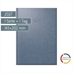 Buchkalender Mod. 765 2027 | A5, Kunststoff, cosmosblau