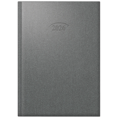 Buchkalender Mod. 765 2026 | A5, Kunststoff, stratossilber