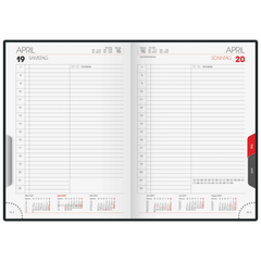 Buchkalender Mod. 765 2027 | A5, Kunststoff, stratossilber