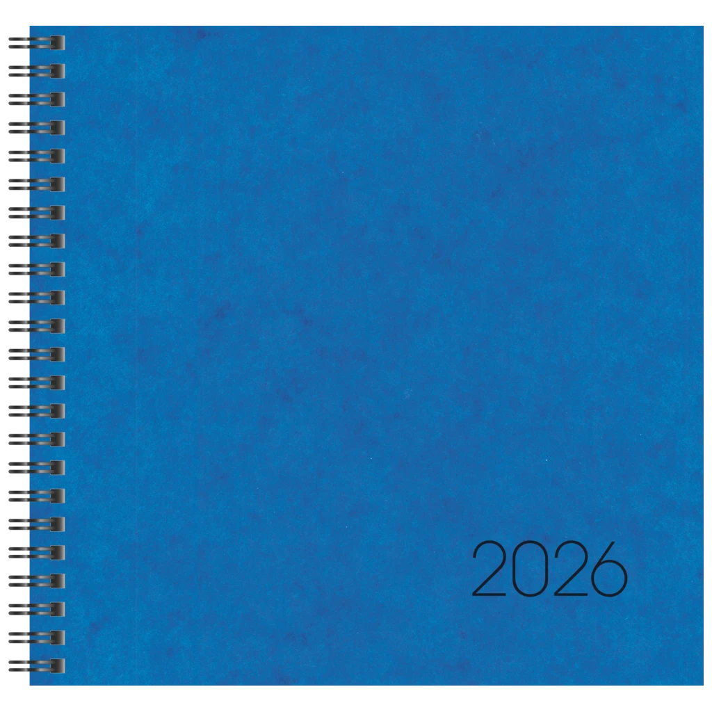 Buchkalender Mod. 766 2026 | 210×205 mm, Karton, blau
