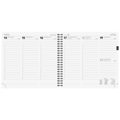 Buchkalender Mod. 766 2027 | 210×205 mm, Karton, blau