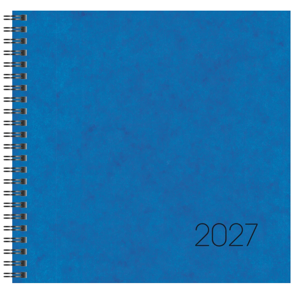 Buchkalender Mod. 766 2027 | 210×205 mm, Karton, blau
