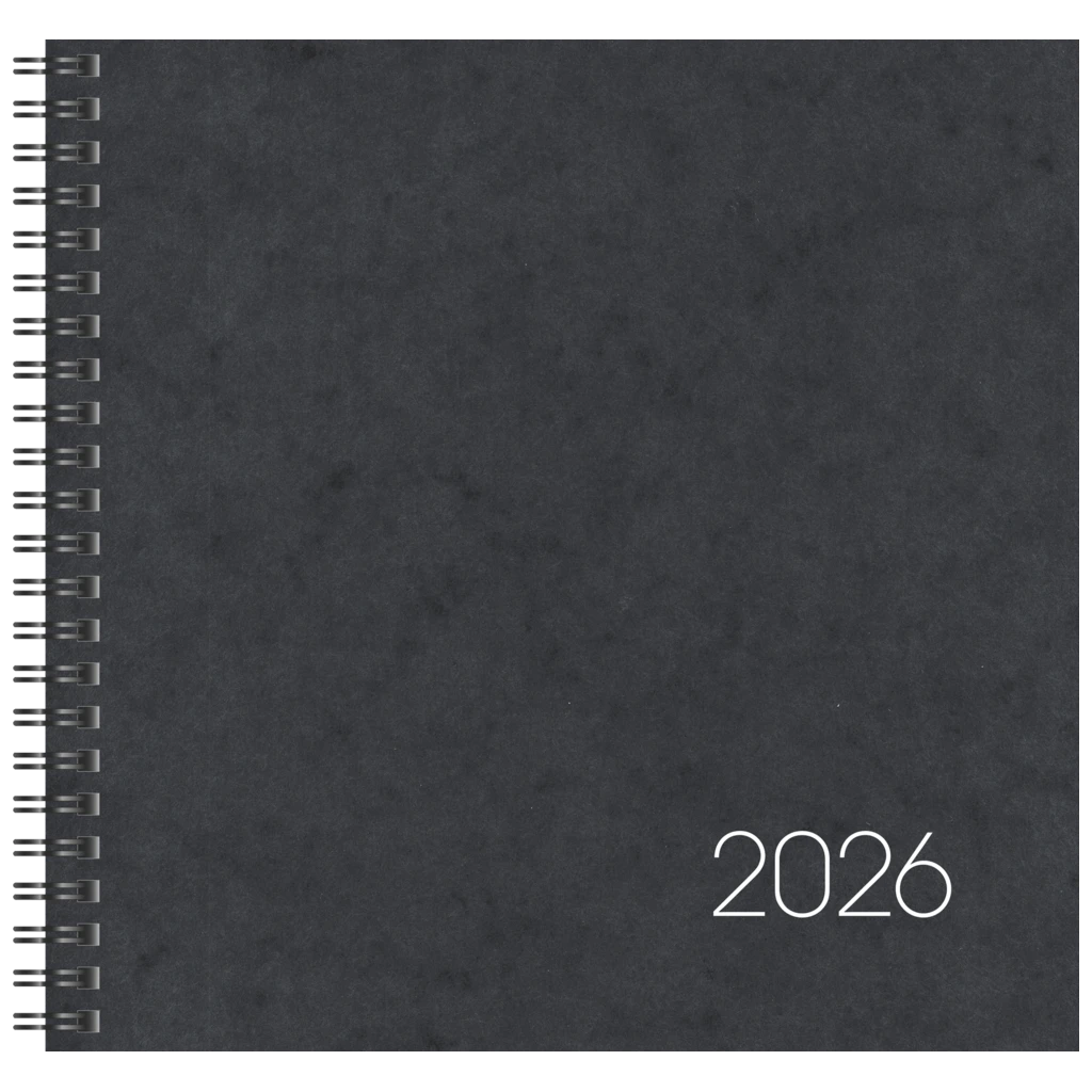 Buchkalender Mod. 766 2026 | 210×205 mm, Karton, schwarz