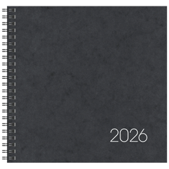 Buchkalender Mod. 766 2026 | 210×205 mm, Karton, schwarz