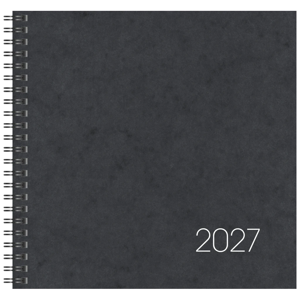 Buchkalender Mod. 766 2027 | 210×205 mm, Karton, schwarz