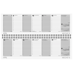 Querterminbuch Mod. 771 2027 | 326×102 mm, Karton, sortiert
