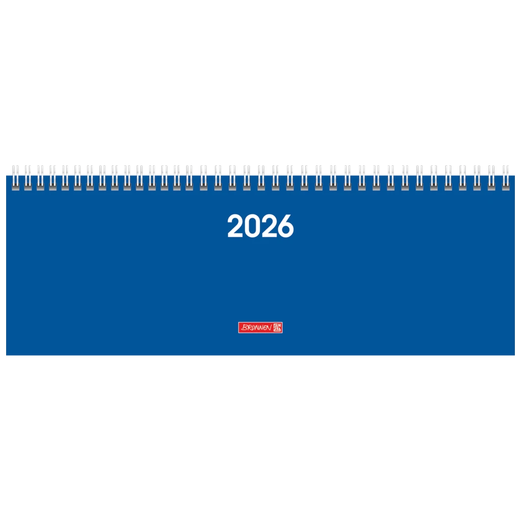Querterminbuch Mod. 772 2026 | 297×105 mm, Karton, blau