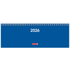 Querterminbuch Mod. 772 2026 | 297×105 mm, Karton, blau
