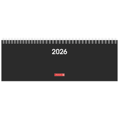 Querterminbuch Mod. 772 2026 | 297×105 mm, Karton, schwarz