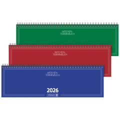 Querterminbuch Mod. 774 2026 | 326×102 mm, Karton, sortiert