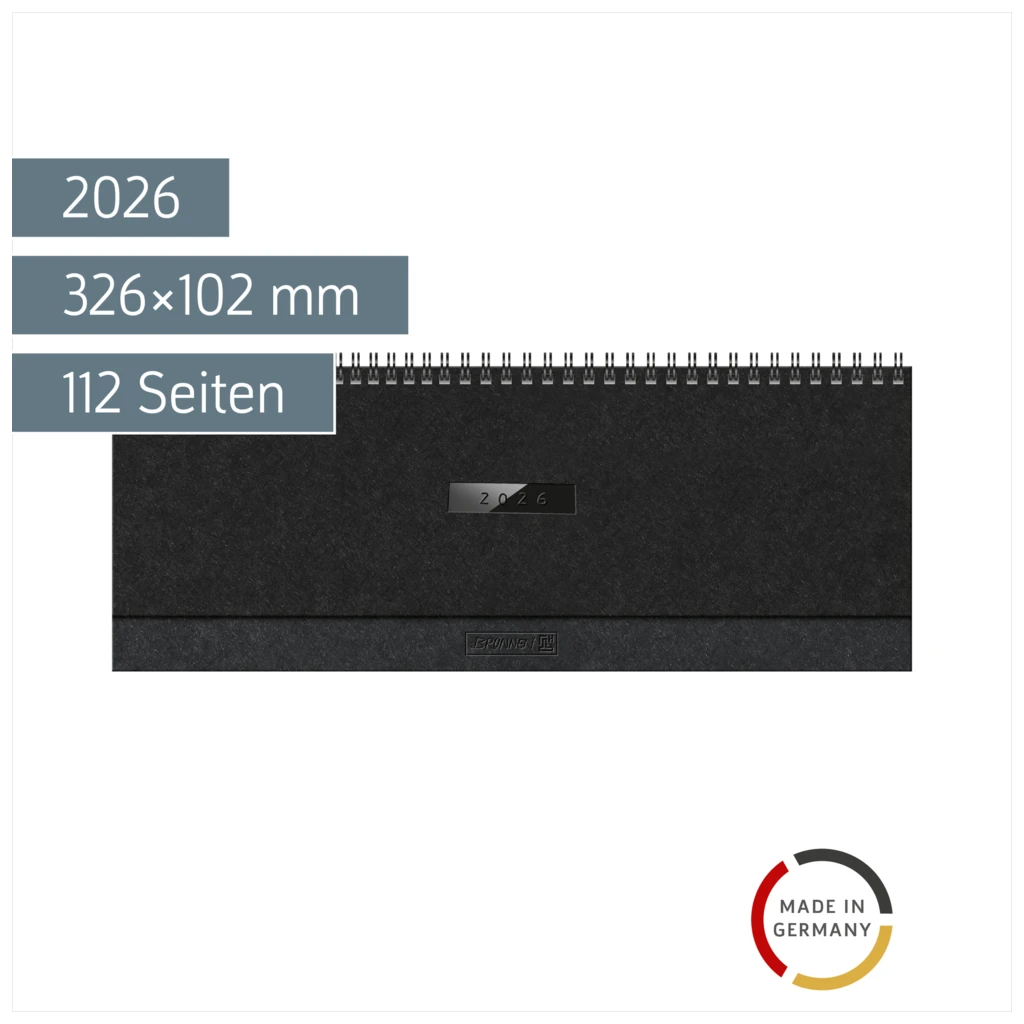 Querterminbuch Mod. 774 2026 „Suburb Streets“ | 326×102 mm, Karton