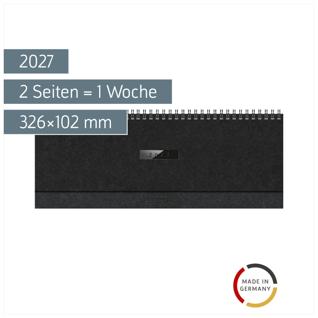 Querterminbuch Mod. 774 2027 „Suburb Streets“ | 326×102 mm, Karton