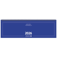 Querterminbuch Mod. 775 2026 | 420×137 mm, Karton, blau