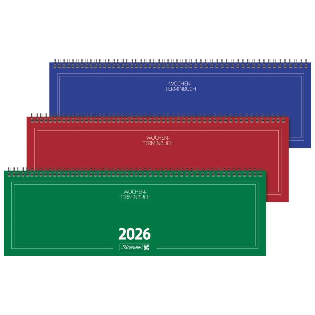 Querterminbuch Mod. 775 2026 | 420×137 mm, Karton, sortiert