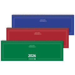 Querterminbuch Mod. 775 2026 | 420×137 mm, Karton, sortiert