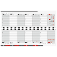 Querterminbuch Mod. 777 2026 | 326×102 mm, Karton, sortiert