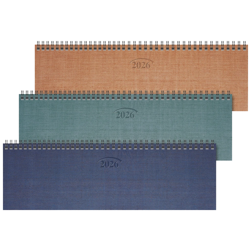 Querterminbuch Mod. 777 2026 | 326×102 mm, Karton, sortiert