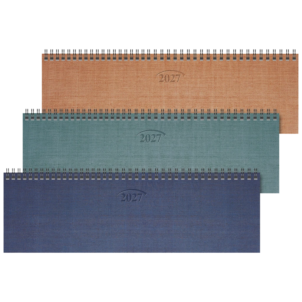 Querterminbuch Mod. 777 2027 | 326×102 mm, Karton, sortiert