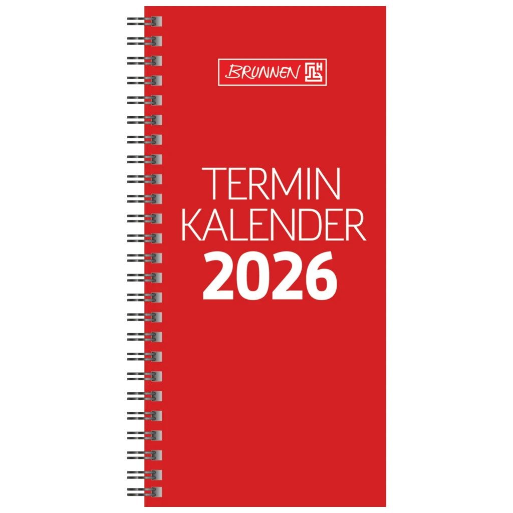 Vormerkbuch Mod. 780 2026 | 100×207 mm, Karton, rot