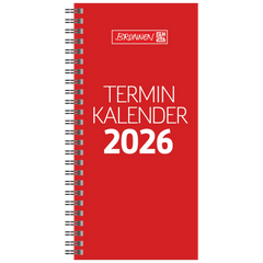 Vormerkbuch Mod. 780 2026 | 100×207 mm, Karton, rot