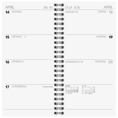 Vormerkbuch Mod. 780 2027 | 10×20,7 cm, Karton, rot
