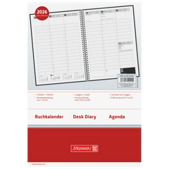 Buchkalender Mod. 781 2026 | A4, Kunststoff, schwarz
