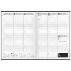 Buchkalender Premium Mod. 781 2027 | A4, Kunststoff, blau