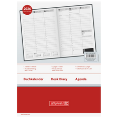 Buchkalender Mod. 781 2026 | A4, Kunststoff, schwarz