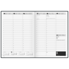 Buchkalender Mod. 781 2026 | A4, Kunststoff, schwarz