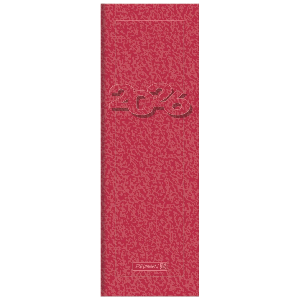 Vormerkbuch Mod. 782 2026 | 108×297 mm, Karton, rot