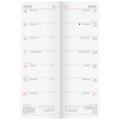 Vormerkbuch Mod. 782 2026 | 108×297 mm, Karton, rot