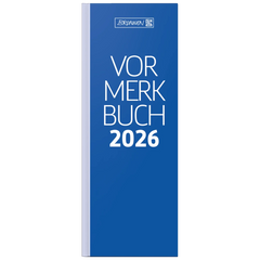 Vormerkbuch Mod. 784 2026 | 108×297 mm, Papier, blau