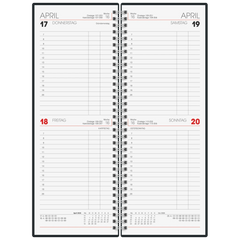 Vormerkbuch Mod. 784 2026 | 108×297 mm, Kunststoff, schwarz