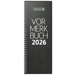 Vormerkbuch Mod. 784 2026 | 108×297 mm, Kunststoff, schwarz