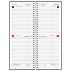 Vormerkbuch Mod. 784 2027 | 108×297 mm, Kunststoff, schwarz