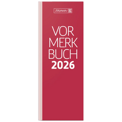 Vormerkbuch Mod. 785 2026 | 108×297 mm, Papier, rot