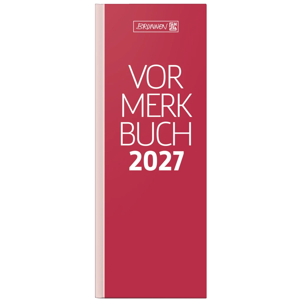 Vormerkbuch Mod. 785 2027 | 108×297 mm, Papier, rot